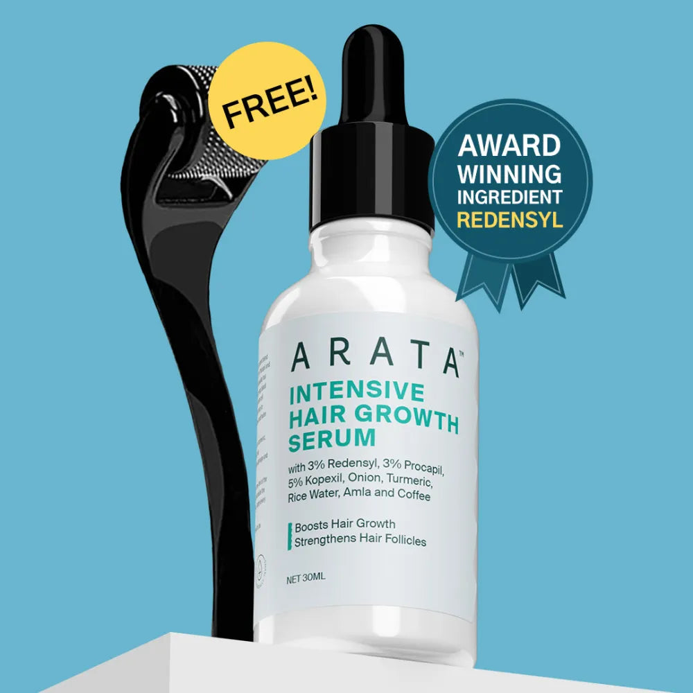 Hair Growth Serum for Men and Women | Hair Regrowth in 90 days | Free Derma Roller
