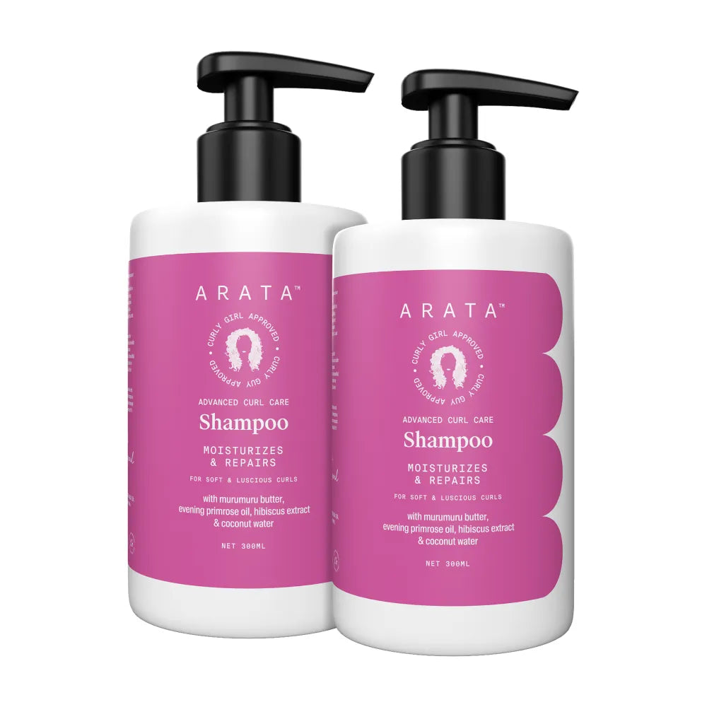 Arata Advanced Curl Care Shampoo Pack of 2 (600 ML)