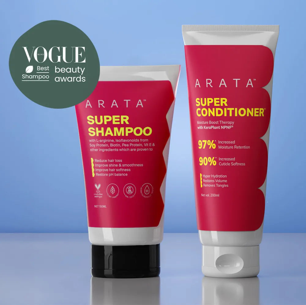 Super Moisture Duo with Biotin & Vegan Keratin for Dry & Damaged Hair - Travel Pack - Super Shampooª (150ml) + Super Conditionerª (200ml)