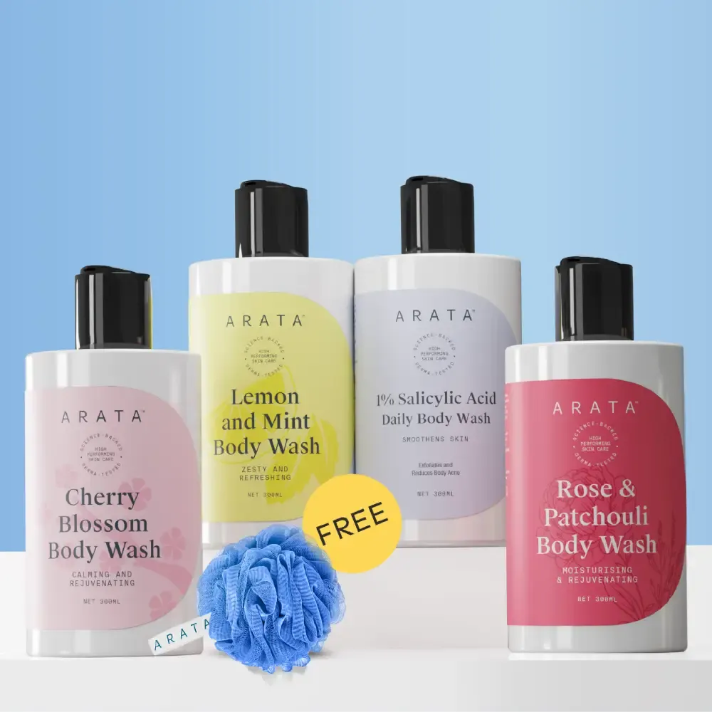 Daily Nourishing Body Wash Value Pack With 1% Salicylic Acid Body Wash | Removes Bacne | Offers 24-Hr Moisture | Long Lasting Fragrance | 1200 ML (Pack of 4) - do not take live