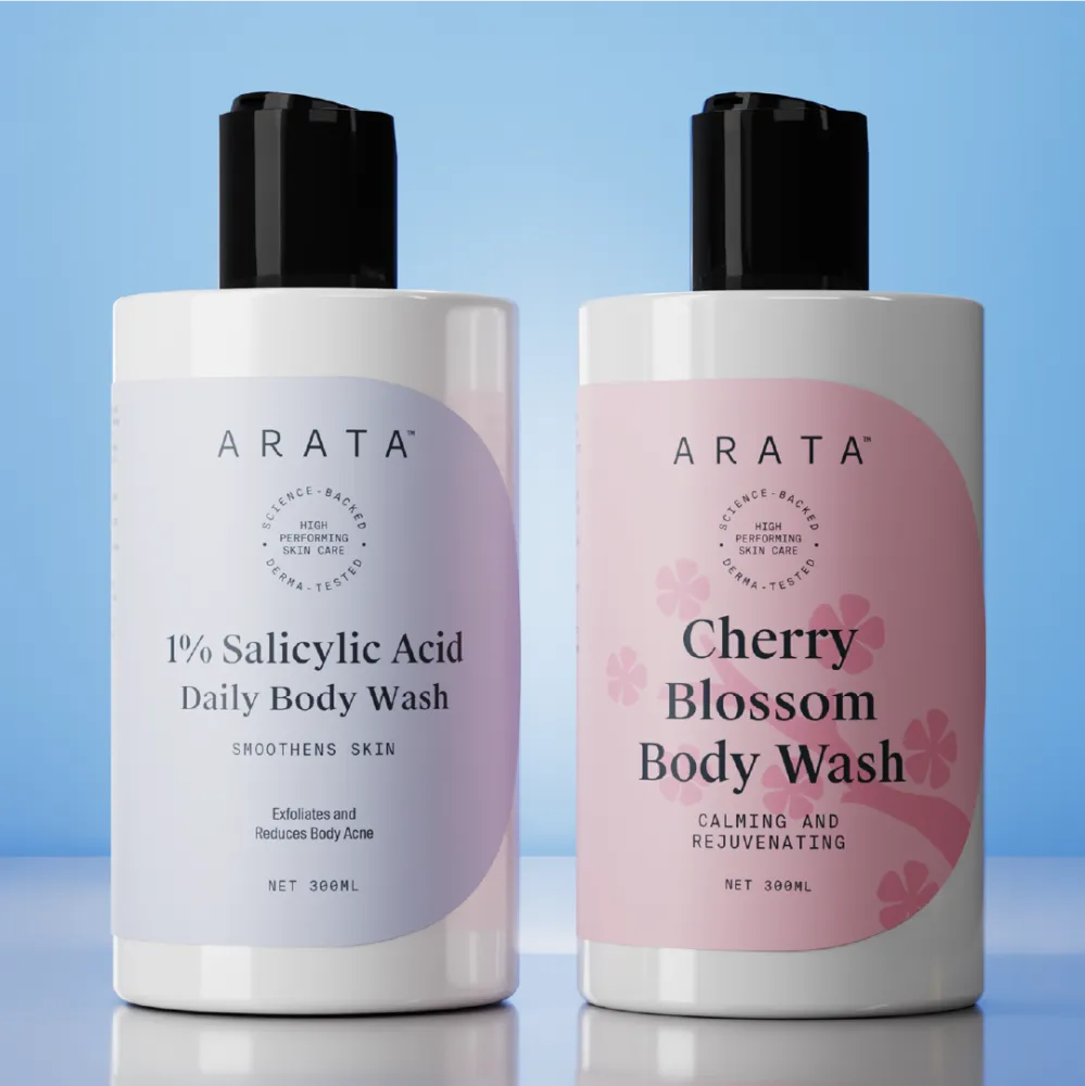 Exfoliating & Rejuvenating Body Wash Value Pack With 1% Salicylic Acid | Removes Bacne | Soft & Supple Skin | Long Lasting Fragrance