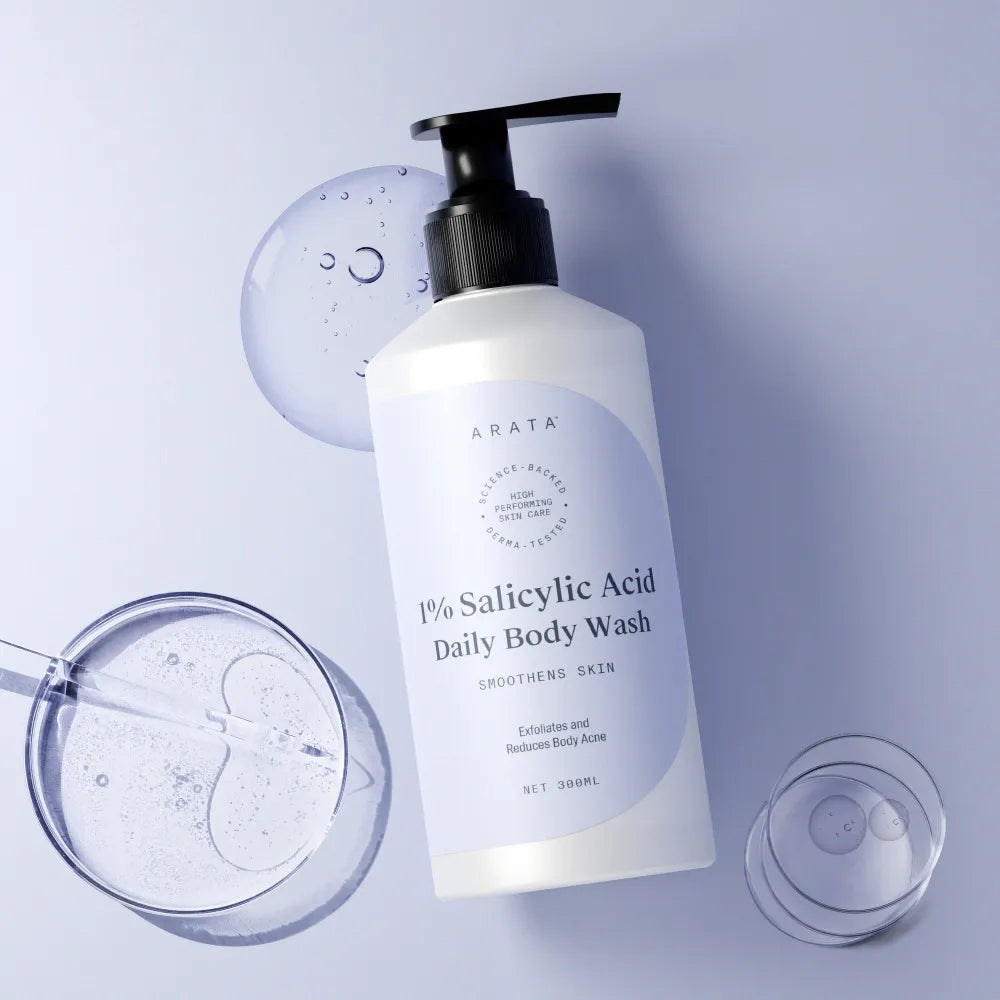 Arata 1% Salicylic Acid Daily Body Wash 300 ML (B2G1)