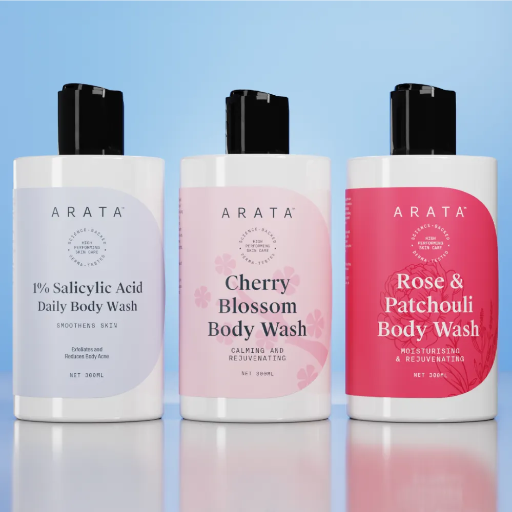 Daily Body Wash Value Pack - Exfoliating | Hydrating | Nourishing with 1% Salicylic Acid
