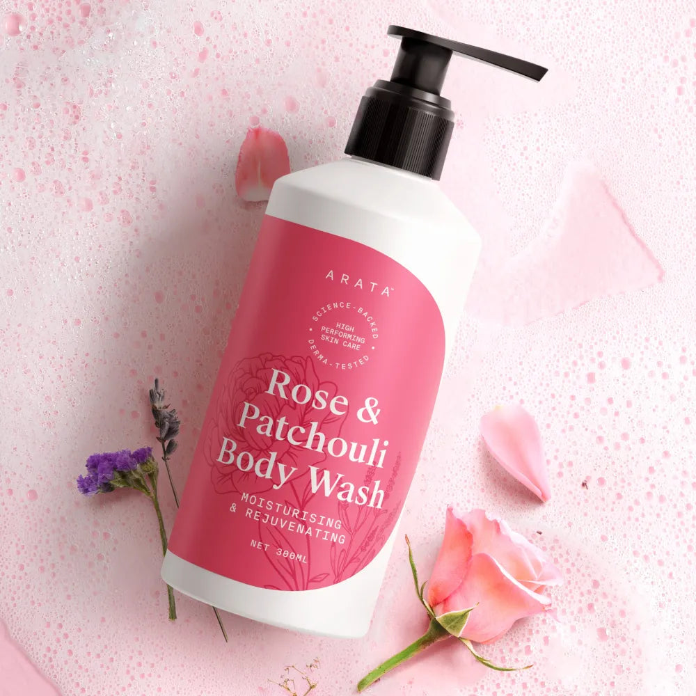 Arata Rose & Patchouli Body Wash 300 ML (B2G1)