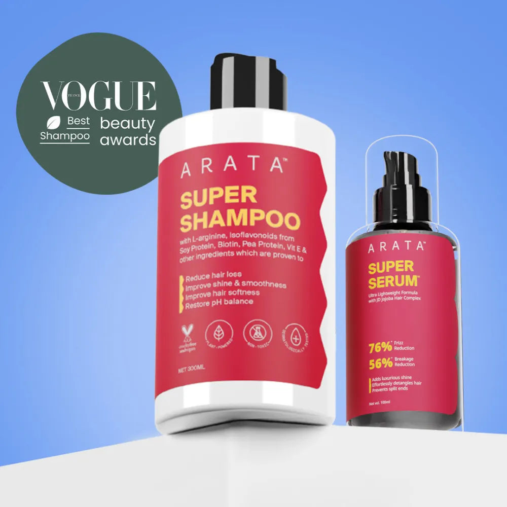Super Shine Duo with Biotin & Jojoba for Damaged & Frizzy Hair - Super Shampooª (300ml) + Super Serumª (100ml)