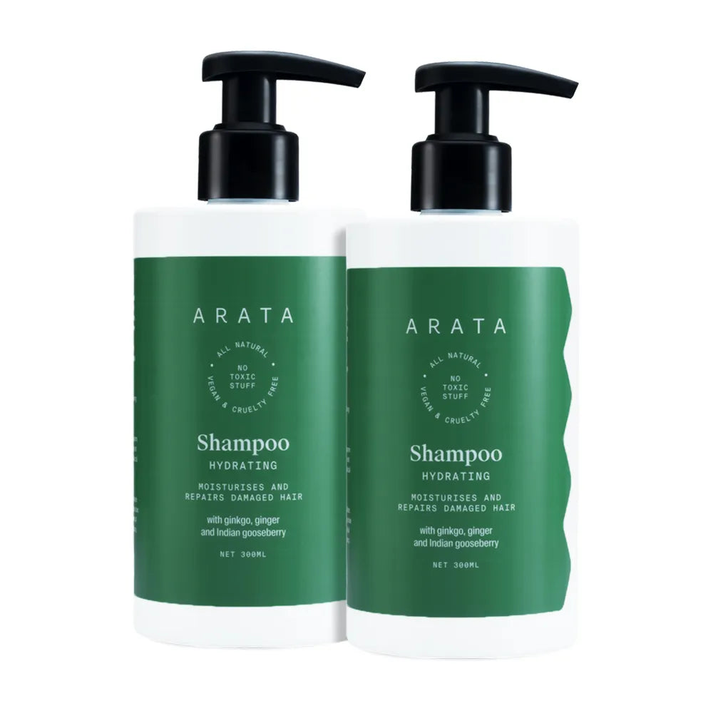 Arata Hydrating Shampoo Pack of 2 (600 ML)