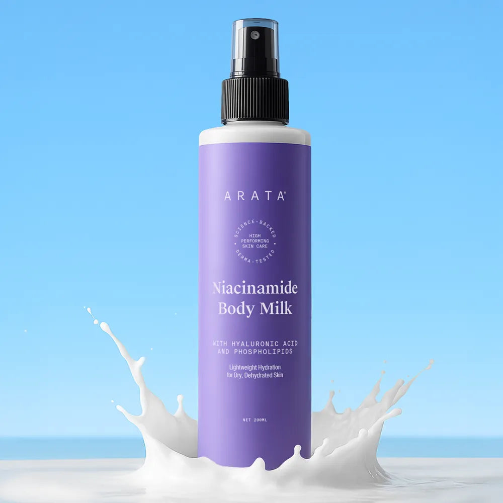 Niacinamide Body Milk for Dull and Dehydrated Skin | Lightweight and Fast-Absorbing | Provides Hydration | 200 ml