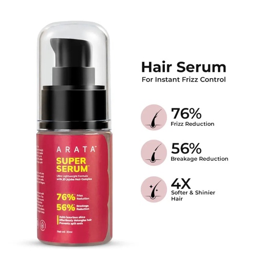 [ARTSS02] Ultralight Super Serum™ for Frizz & Damage Control with Jojoba Oil & Vitamin E- Travel Pack- 30ml - Value Vault