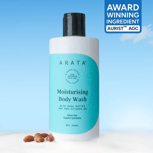[ABWDM] Moisturising Body Wash for Dry and Dehydrated Skin with Shea Butter | Softens Skin | 300ml