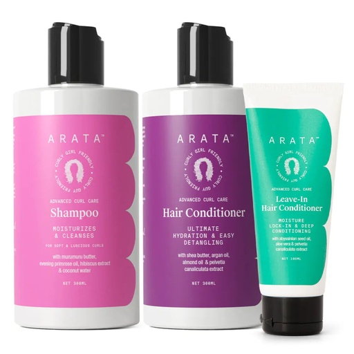 [ANCA04] Curl Enhancing Combo | Curly Shampoo + Conditioner + Leave-In Conditioner