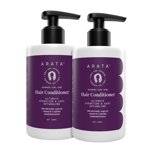 [ANCB110] Arata Advanced Curl Care Rinse Off Conditioner Pack of 2 (600 ML)