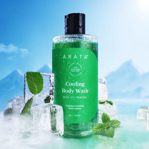 [ABWM] Cooling Body Wash With Menthol | Refreshes Skin | Gently Exfoliates and Smoothens Skin | 300 ML (BYOB)