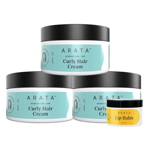 [ANCB117] Copy of test of Arata Advanced Curl Care Curly Hair Cream Pack of 3 (300GM) R