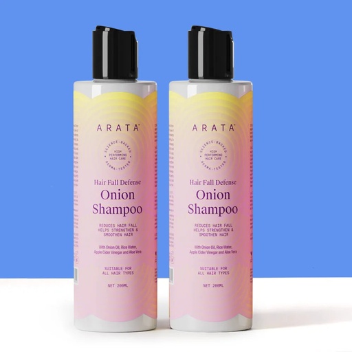 [Arata118] Hair Fall Defense Onion Shampoo Pack of 2 - 400ml