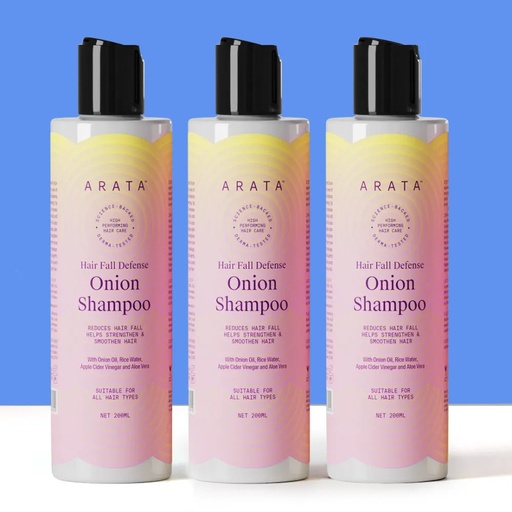 [Arata119] Hair Fall Defense Onion Shampoo Pack of 3 - 600ml