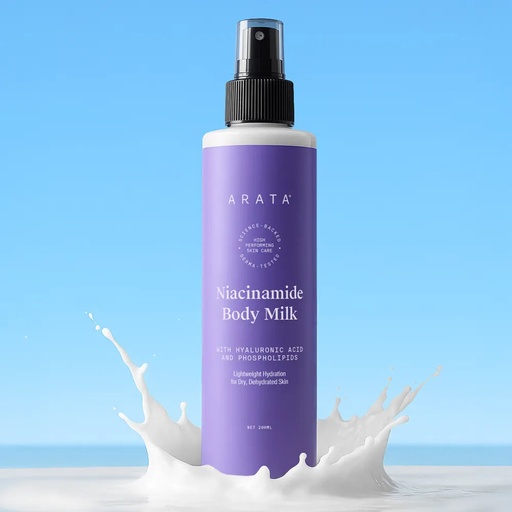 [ABM-01] Niacinamide Body Milk for Dull and Dehydrated Skin | Lightweight and Fast-Absorbing | Provides Hydration | 200 ml
