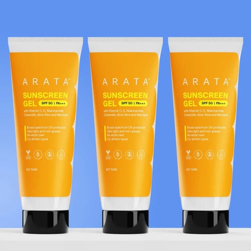 [ANSGC03] Sunscreen Gel with SPF 50, PA+++ (Pack of 3)
