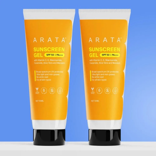 [ANSGC02] Sunscreen Gel with SPF 50, PA+++ (Pack of 2)