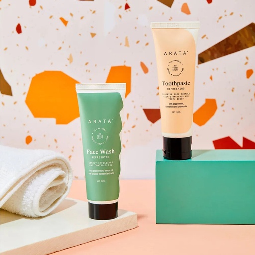 [ANCB21] Arata Face wash & Toothpaste Combo 50 ML